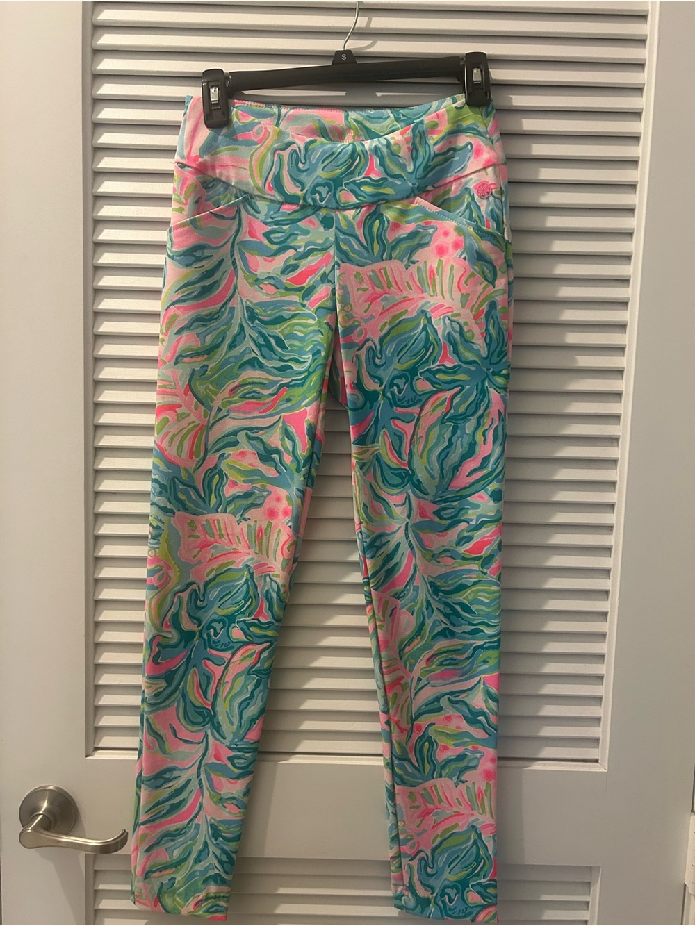Lilly Pulitzer Multicolor Tropical Print Leggings - Pink, Blue, Green